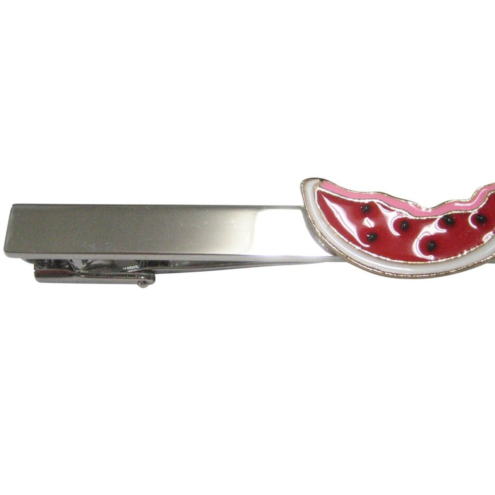 Colorful Half Eaten Watermelon Fruit Tie Clip
